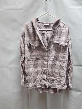 Hooded Flannel Size Medium